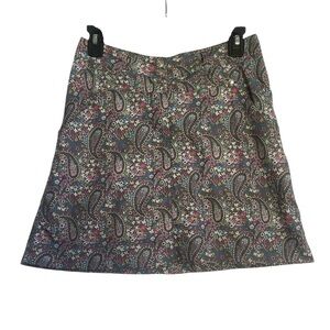 Daily Sports Floral Paisley Golf Skirt A-Line Tennis Skort Country Club Size 4